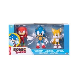 JAKKS Sonic the Hedgehog Heroes Collection 3 pack w/ Knuckles & Tails‎ NEW